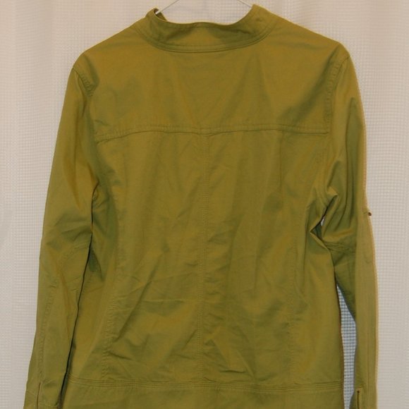 CHRISTOPHER & BANKS Women's Lime Green Zipper Jacket Size Large - Picture 4 of 7